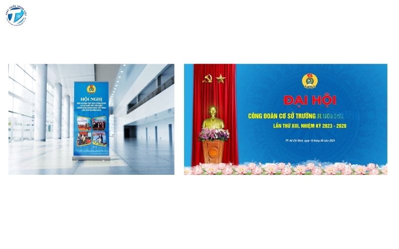 Mẫu banner hội nghị công đoàn